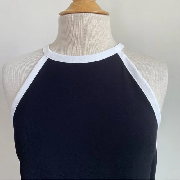 Zara Woman black white trim keyhole back tank XS - Picture 3 of 7